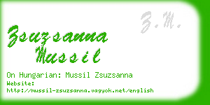 zsuzsanna mussil business card